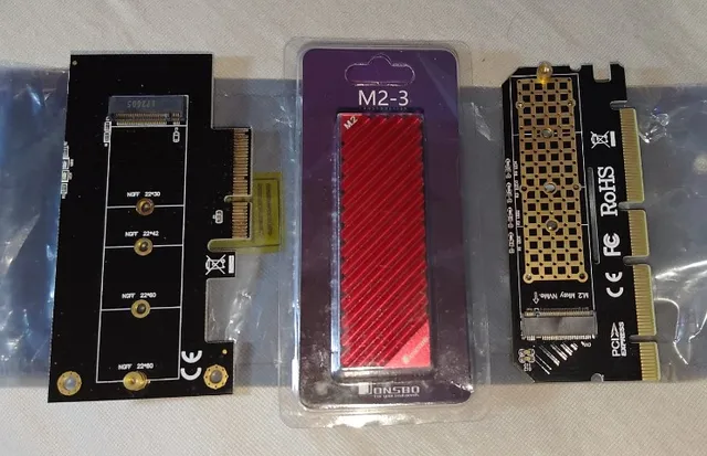 Kit com dissipador e adaptador m.2 Sata e nvme