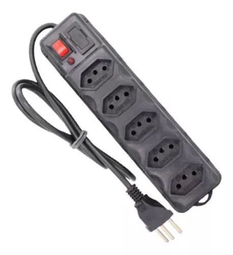 Tomada extensão com filtro de linha 5 entradas !