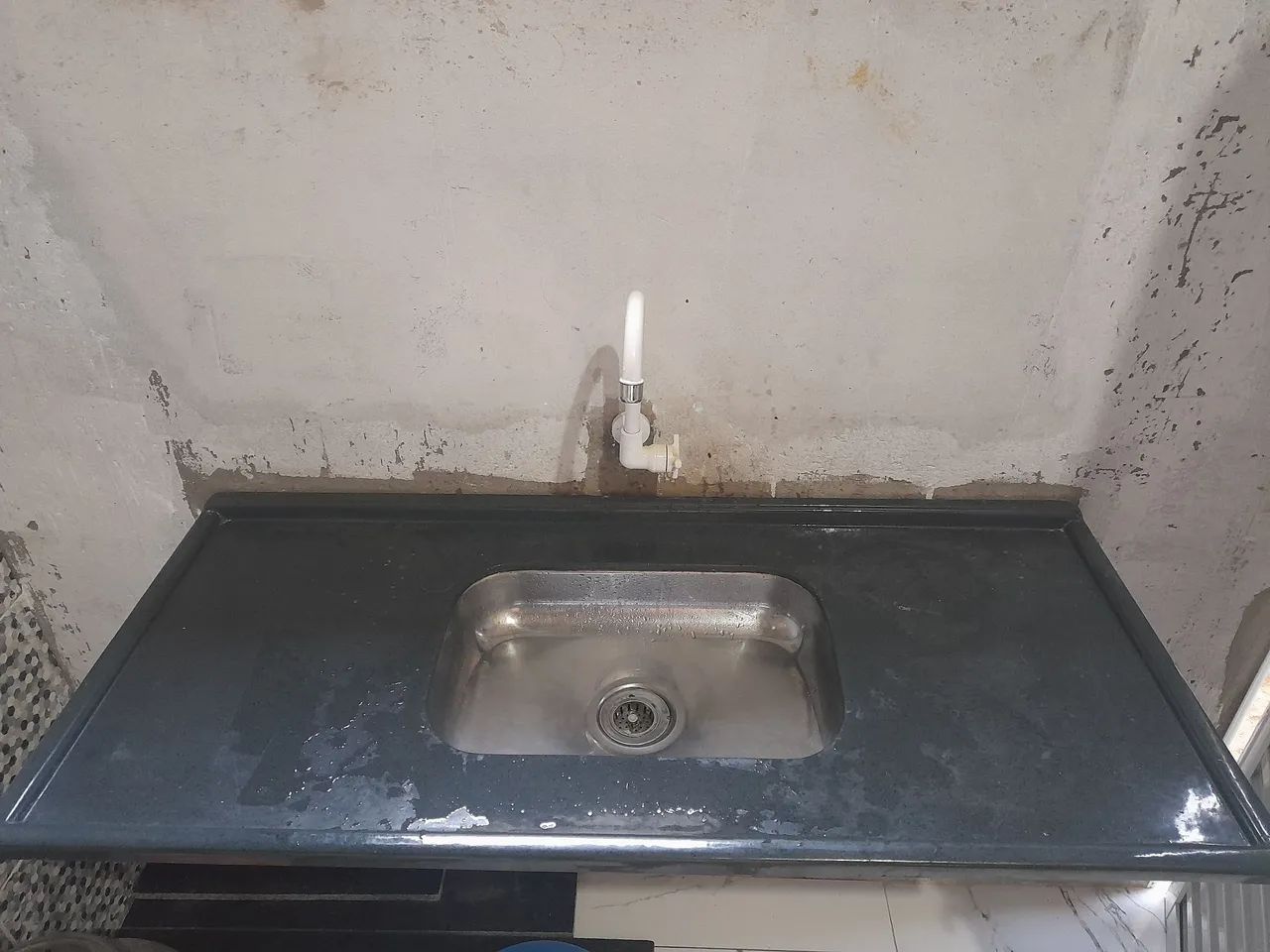 Pia de cozinha em aço granito 