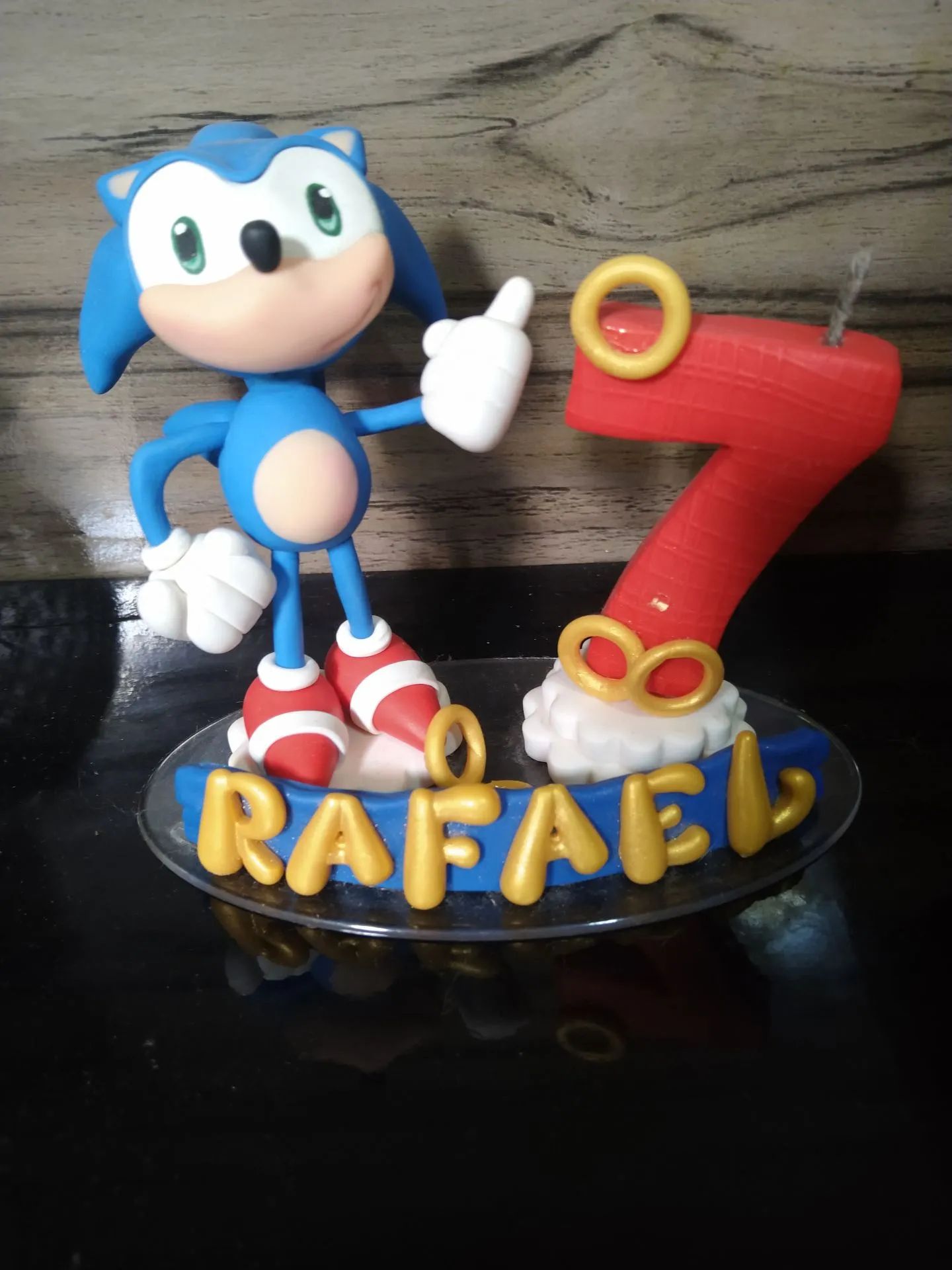 Vela Sonic com nome Rafael - Foto 2