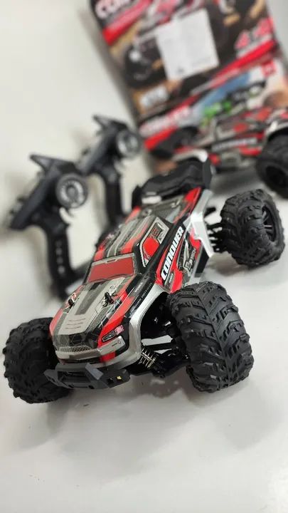 Carrinho de controle remoto 4x4 velocidade máxima 50km 