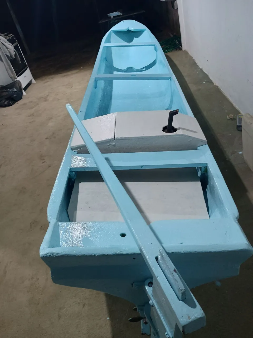 Canoa Barco de madeira artesanal