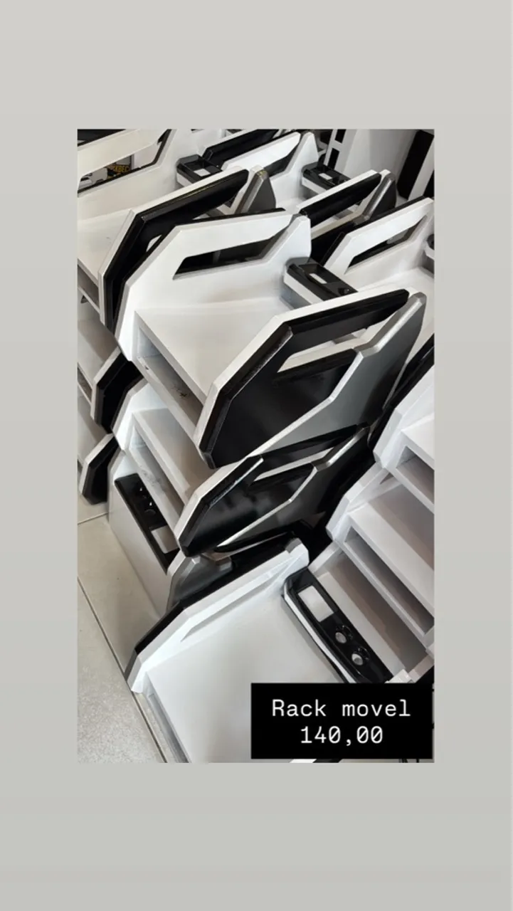 Rack movel preto grafite