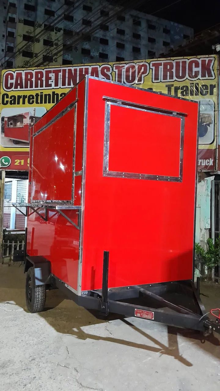 Trailer para Food Truck Vermelho - Foto 4