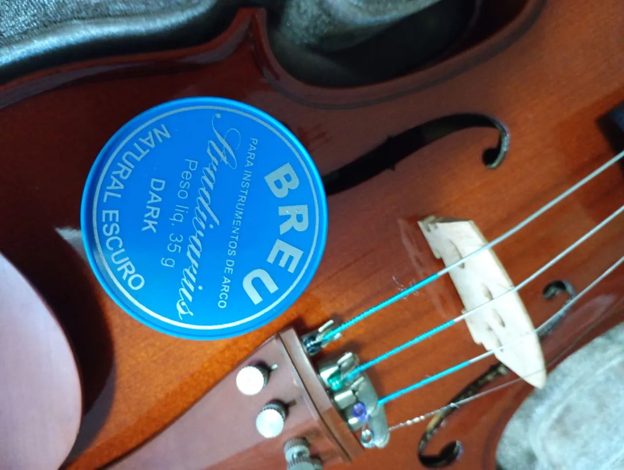 Violino Eagle 4/4 modelo VE441 com Case e espaleira  - Foto 4