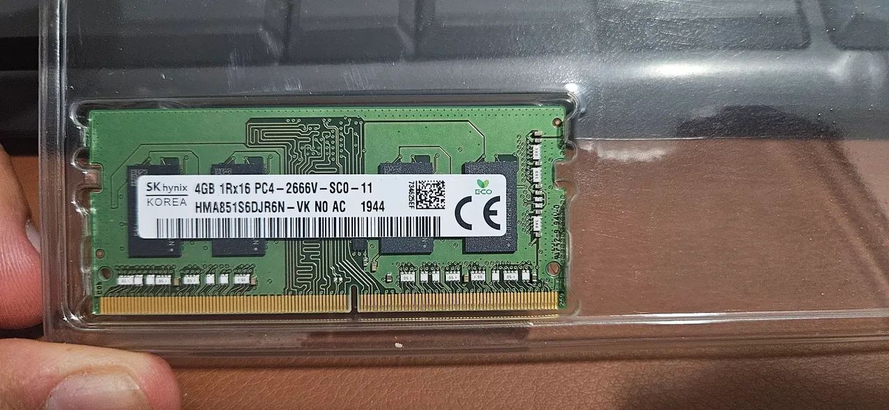 Memória DDR4 4GB 2666Mhz SK Hynix Notebook 