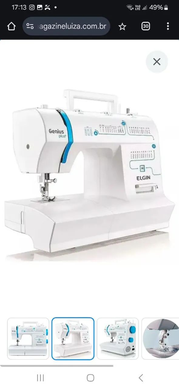 Máquina de Costura Elgin Genius Plus - Foto 3