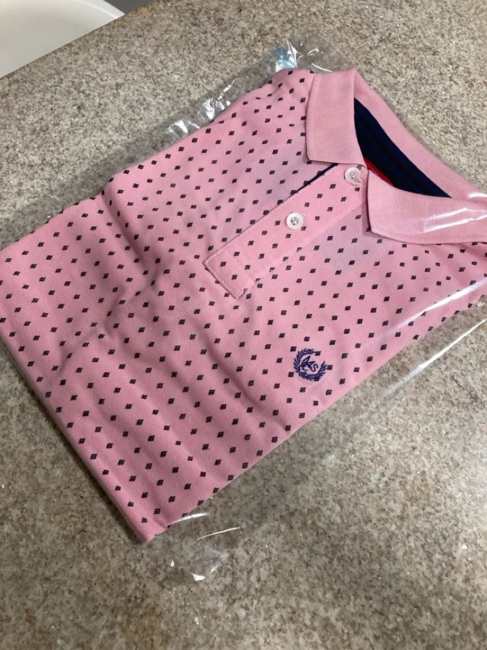 Camisa Masculina Magus Gola Polo Rosa - Foto 3