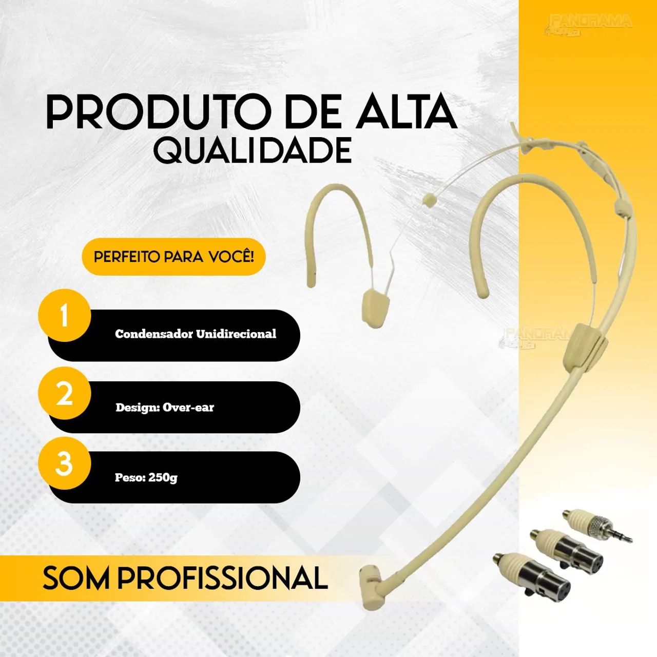 Microfone Headset Condensador Cardioide Dylan DH-55 Direcional - Foto 5