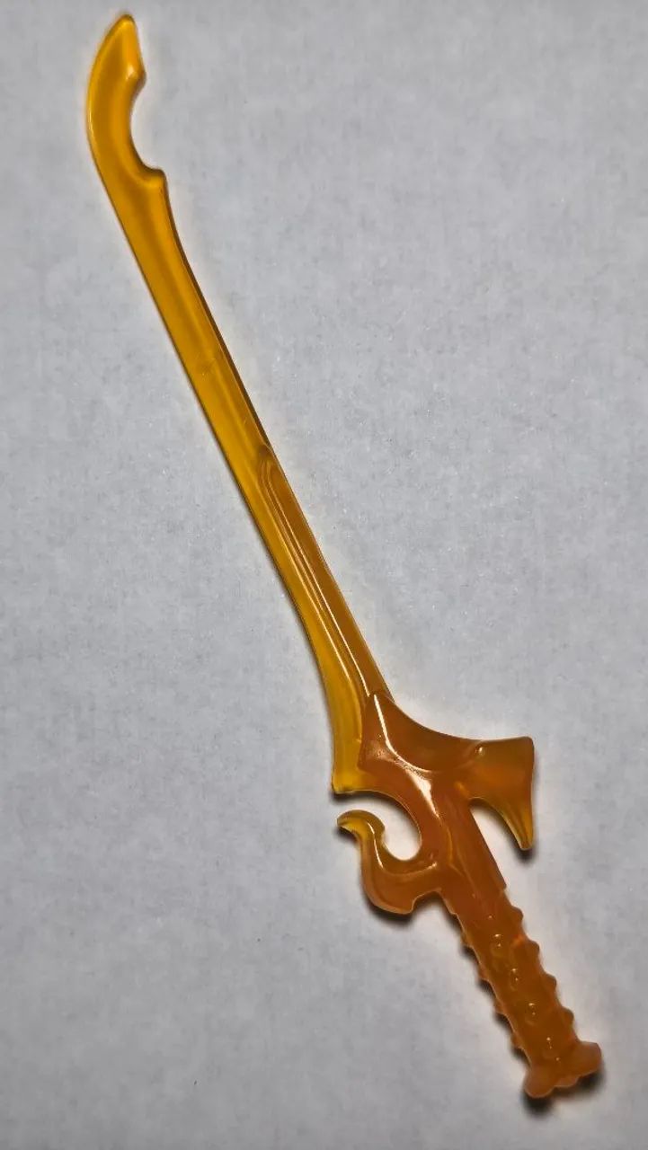 Espada de plástico transparente ideal p/ boneco masterverse / motu origens / marvel legend