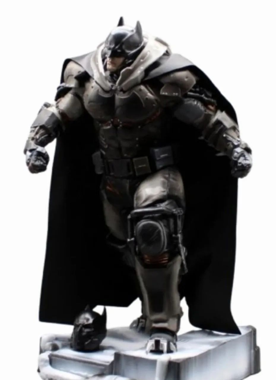 FIGURE ACTION BONECO BATMAN LIGA DA JUSTIÇA DC COMICS BLINDADO 44 CM COLECIONÁVEL 