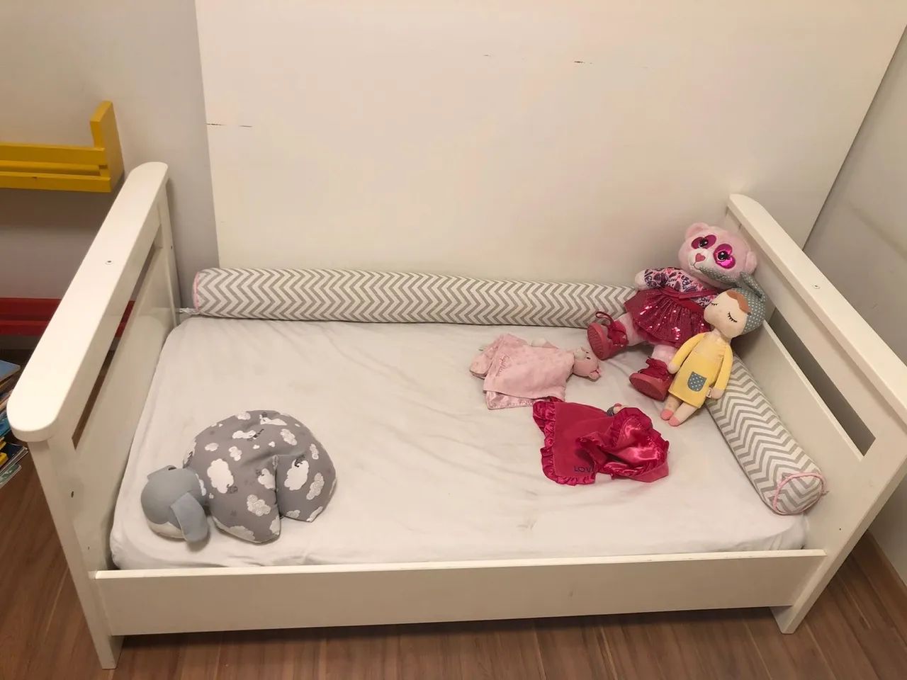 Berço com colchão mini cama com painel Led