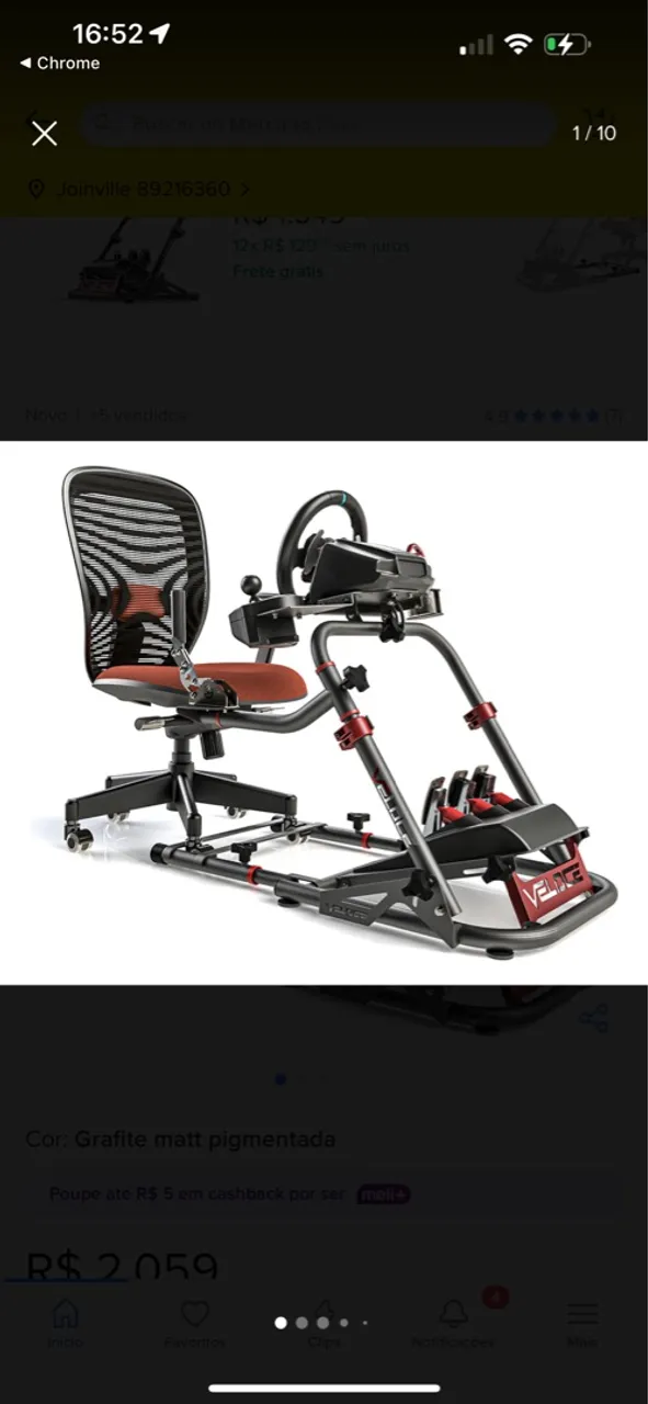 Volante g29 com suporte e câmbio