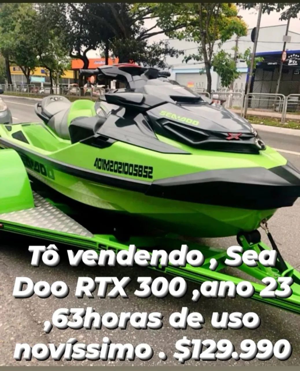 ( 1 ) Sea Doo RTX 300, ano 2023 novíssimo, 63 horas de uso . Documentação em dia tudo ok 