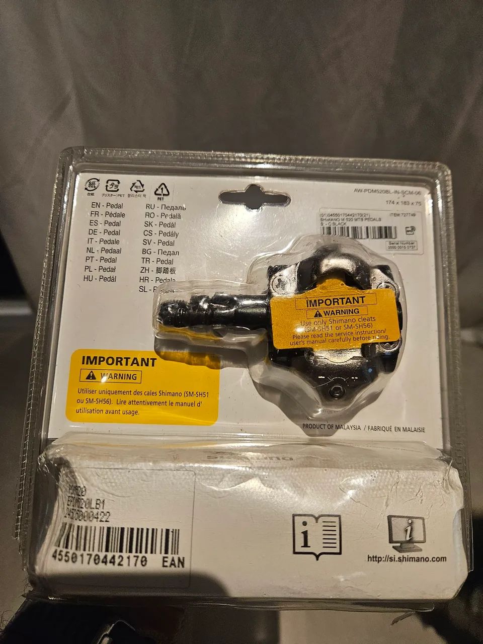 Pedal Shimano PD-M520 - Foto 2