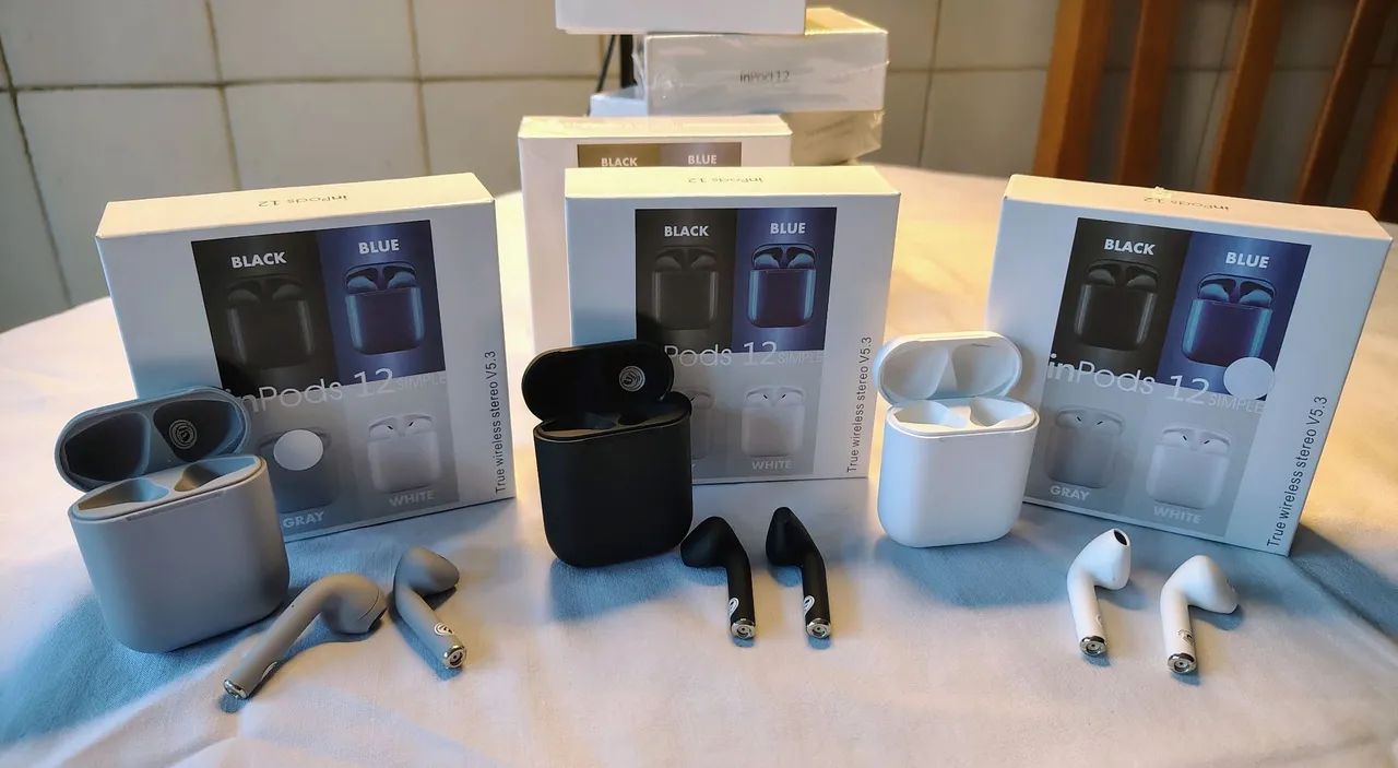 Fones de Ouvido InPods 12 - Bluetooth 5.3 - Novo