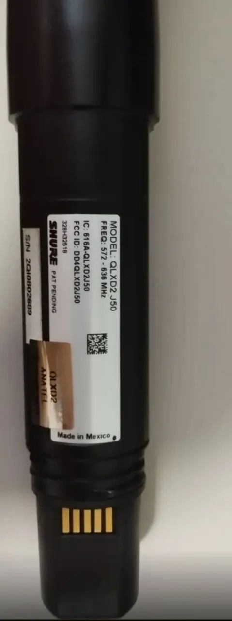 Microfone Shure Sistema Profissional Qlxd24/SM58 J50 572-636MHz - Foto 5