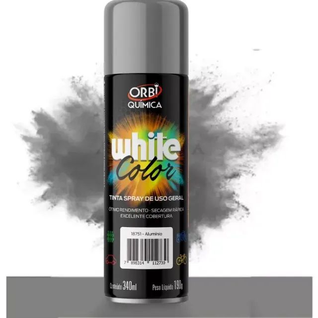 Tinta spray uso geral 340ml (Varias cores) - Foto 5