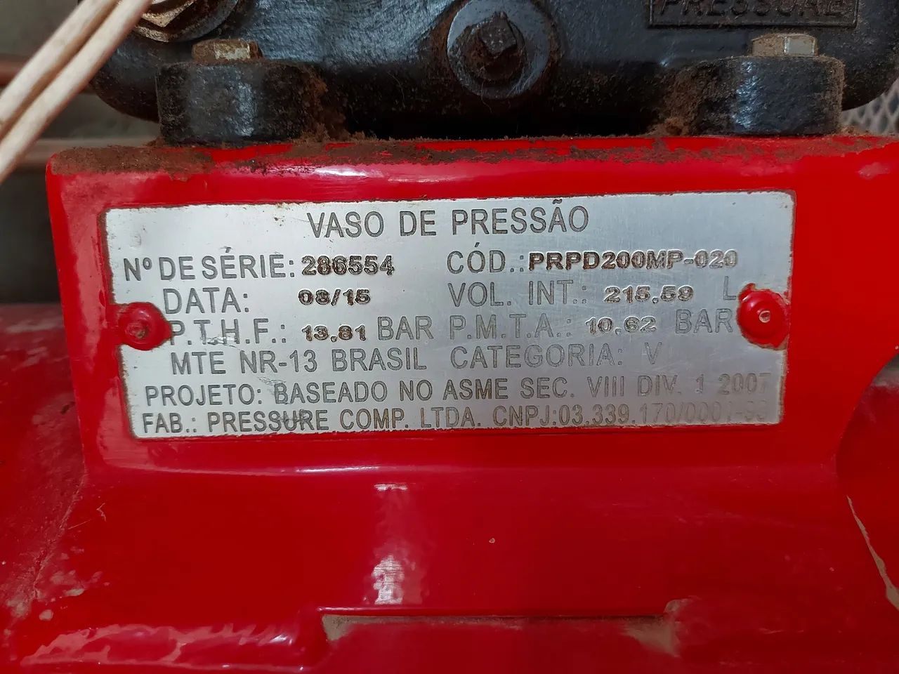 Compressor 20/200 Motor 5 cv 220/380 V - Foto 2