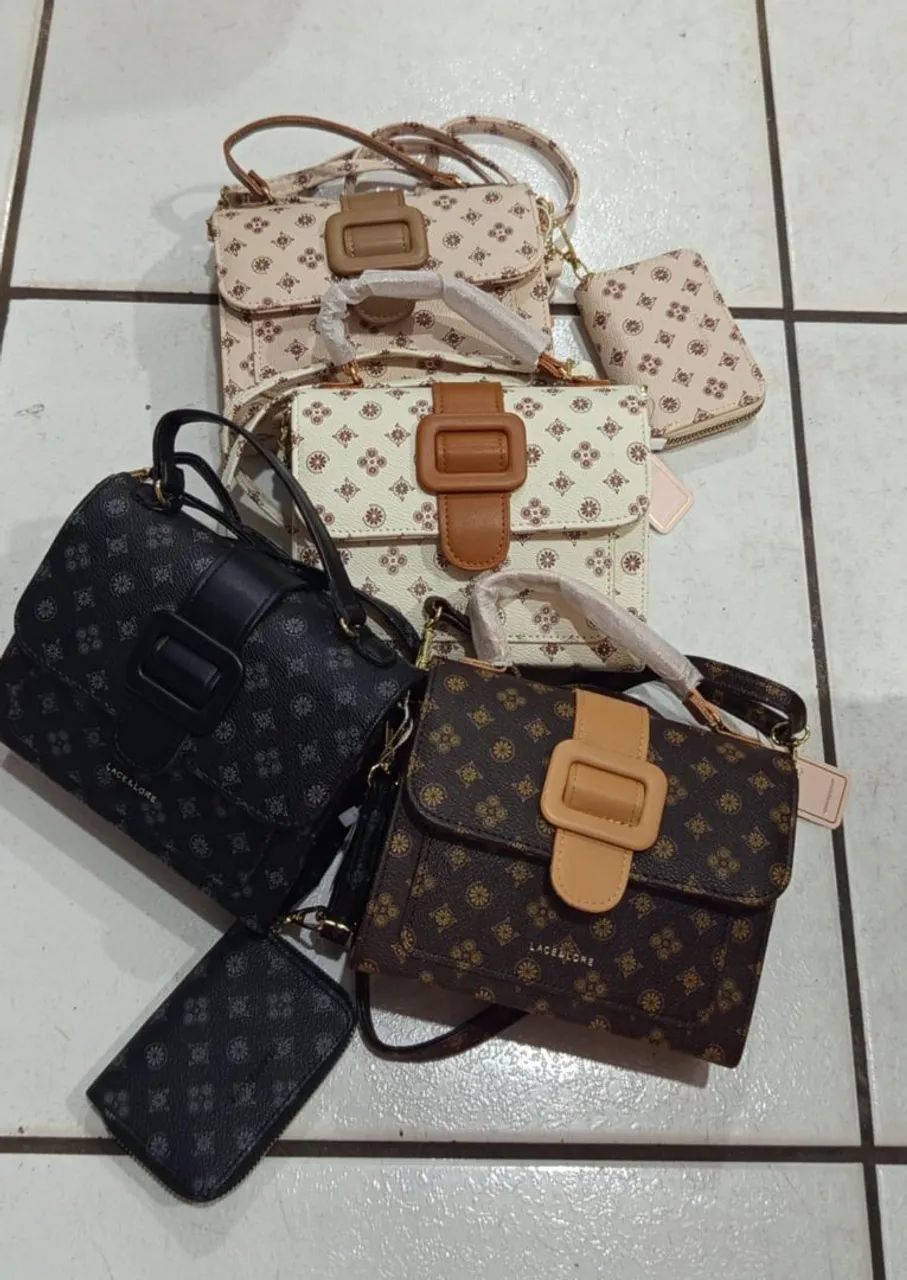Bolsa de ombro - Laceloche - 4 peças