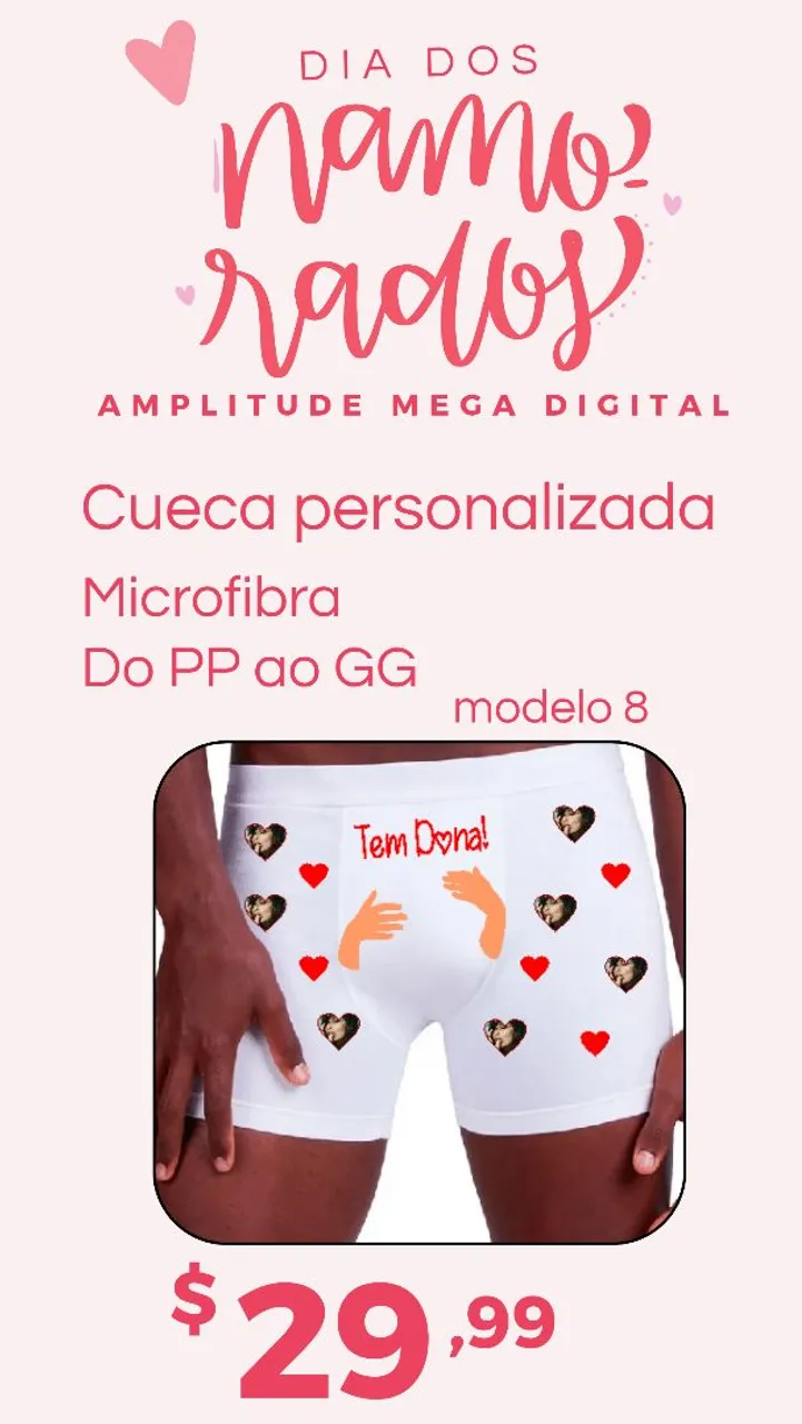 Cueca Personalizada Microfibra - 