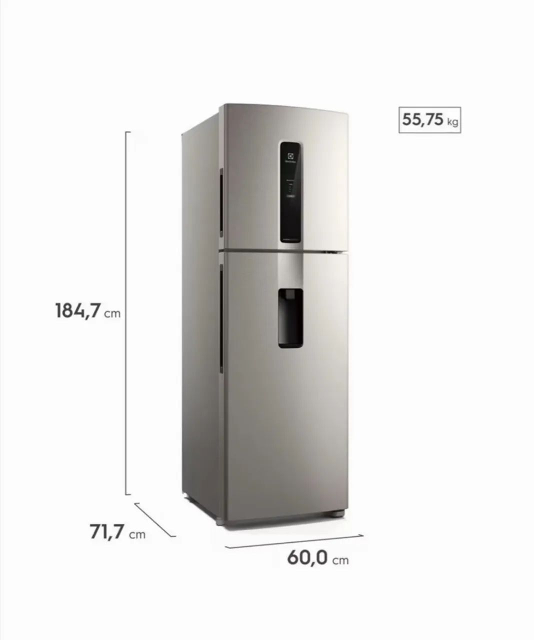 Geladeira Electrolux Frost Free Inverter 389L cor Inox Look (IW43S) - Foto 3