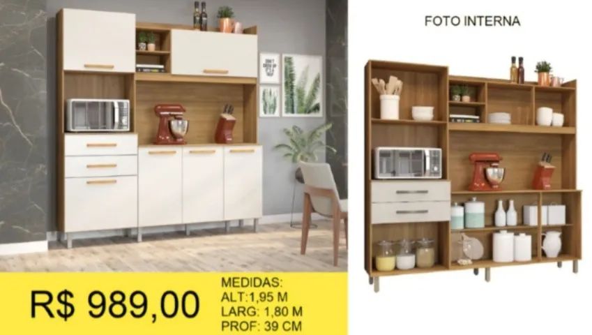 KIT DE COZINHA 1,80M A PRONTA-ENTREGA - Foto 2