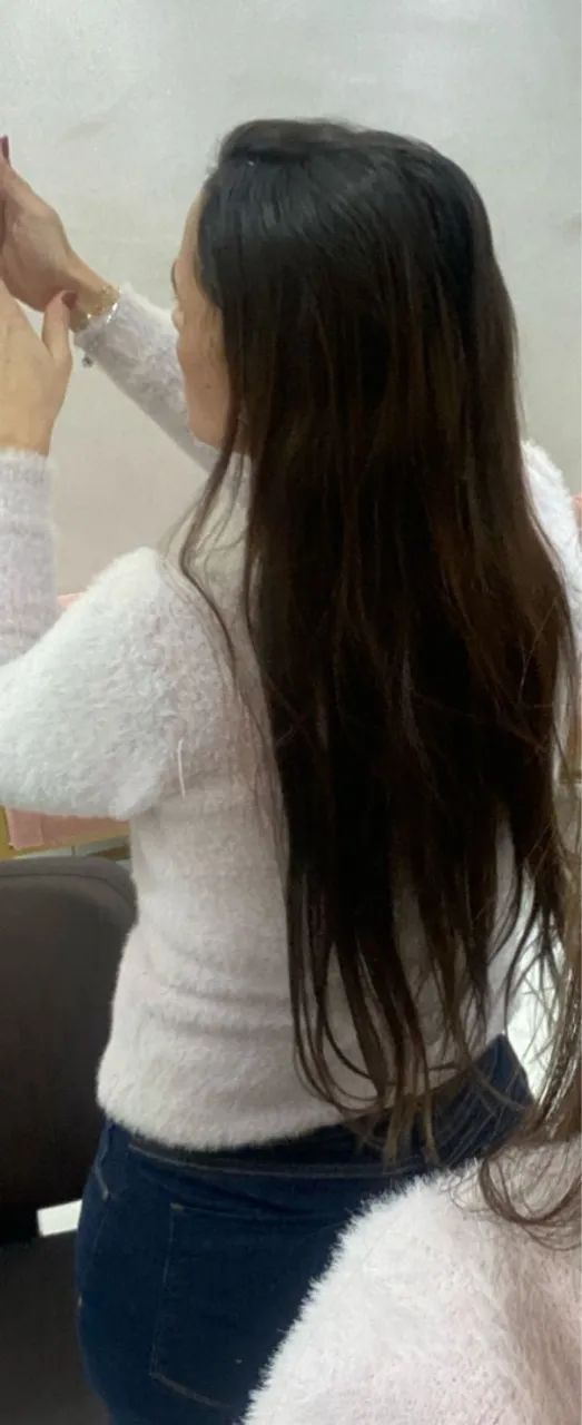 Cabelo Humano em tela  - Foto 5