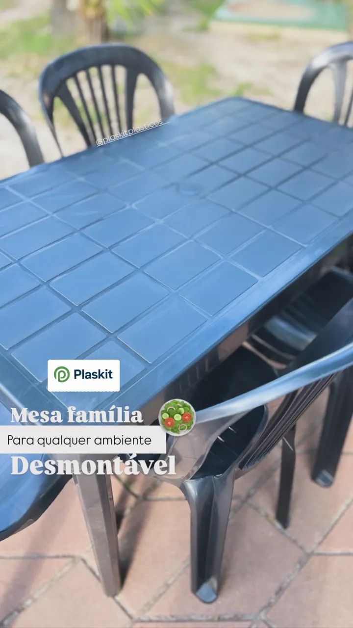 Conjunto > mesa desmontável +6 cadeiras 64960531040770120