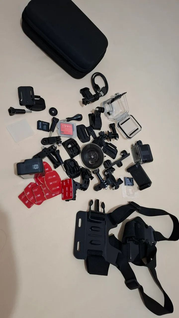 Gopro 8 Black + Suporte Peito p/ Celular  - Foto 5