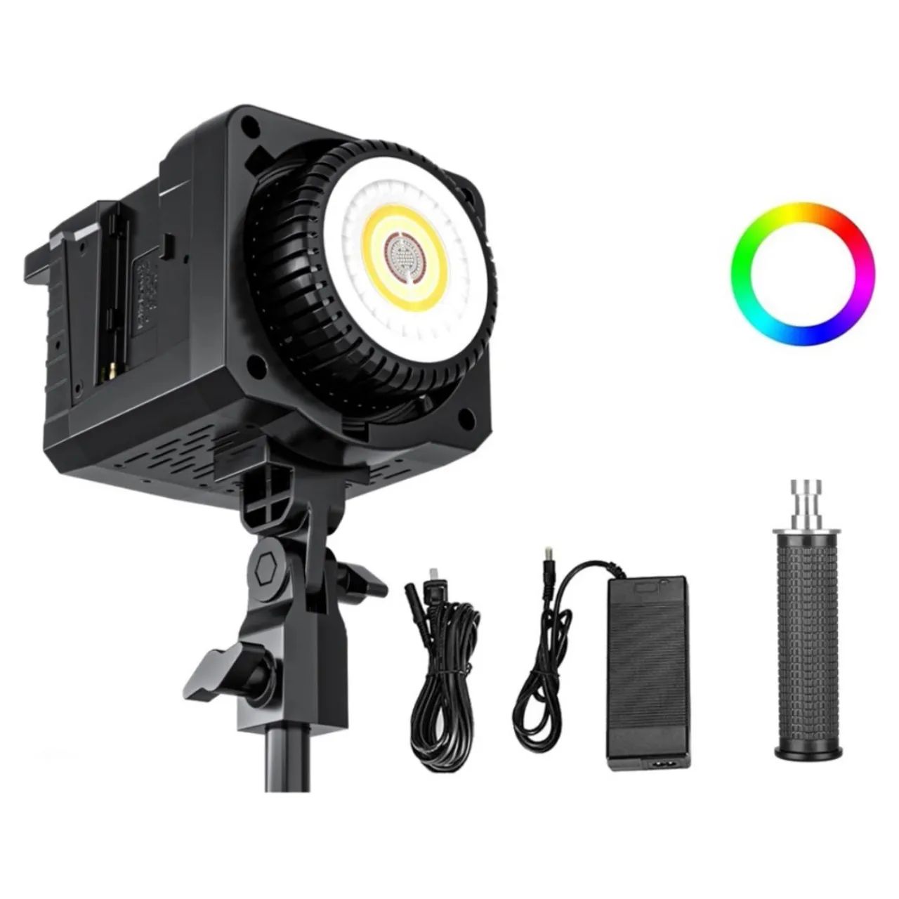 Led Profissional Sokani X100 RGB com 100w de potência, tela LCD e Aplicativo