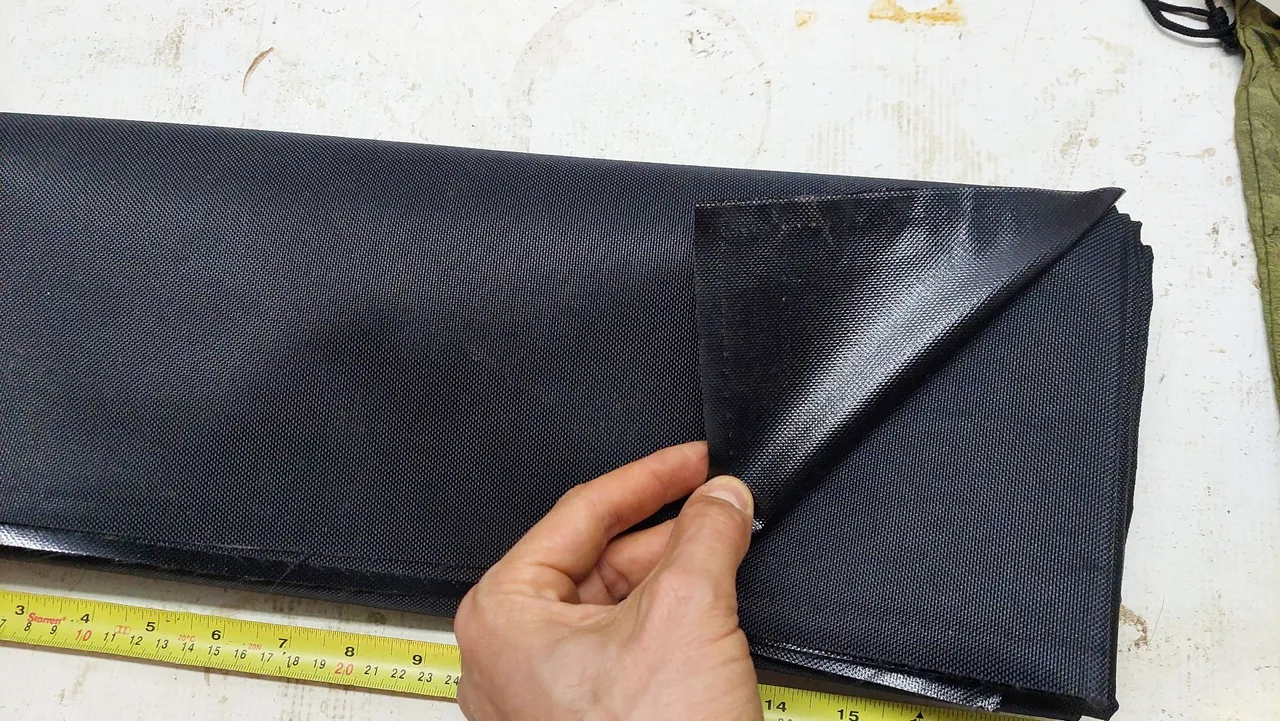 Tecido preto NYLON 1200 cordura Lona