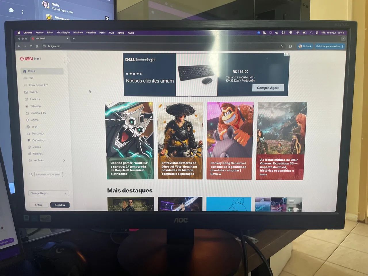 Monitor AOC 24 polegadas - Monitores - Jardim Consórcio, São Paulo ...