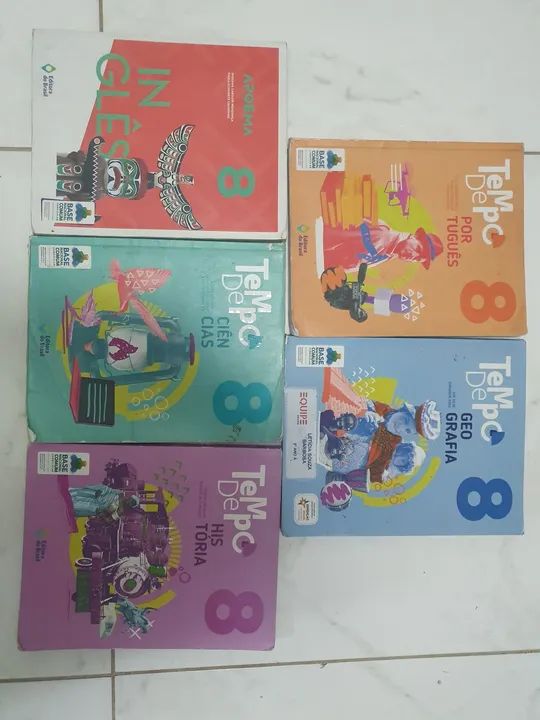 Livros didáticos Tempo de  - 8º ano - Completo