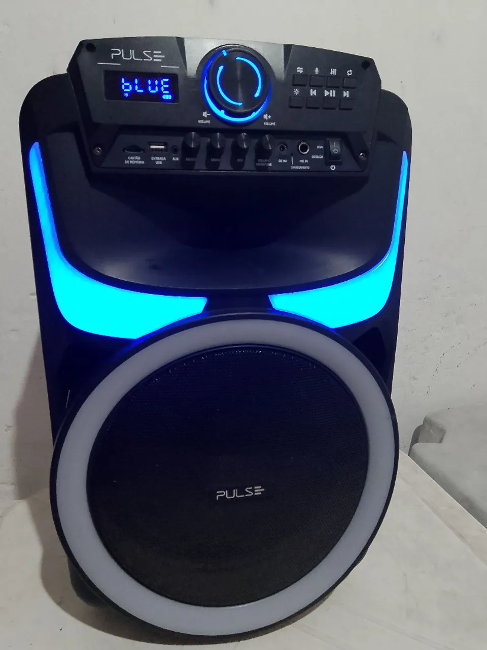 Caixa de Som Pulse Bluetooth com Luz LED