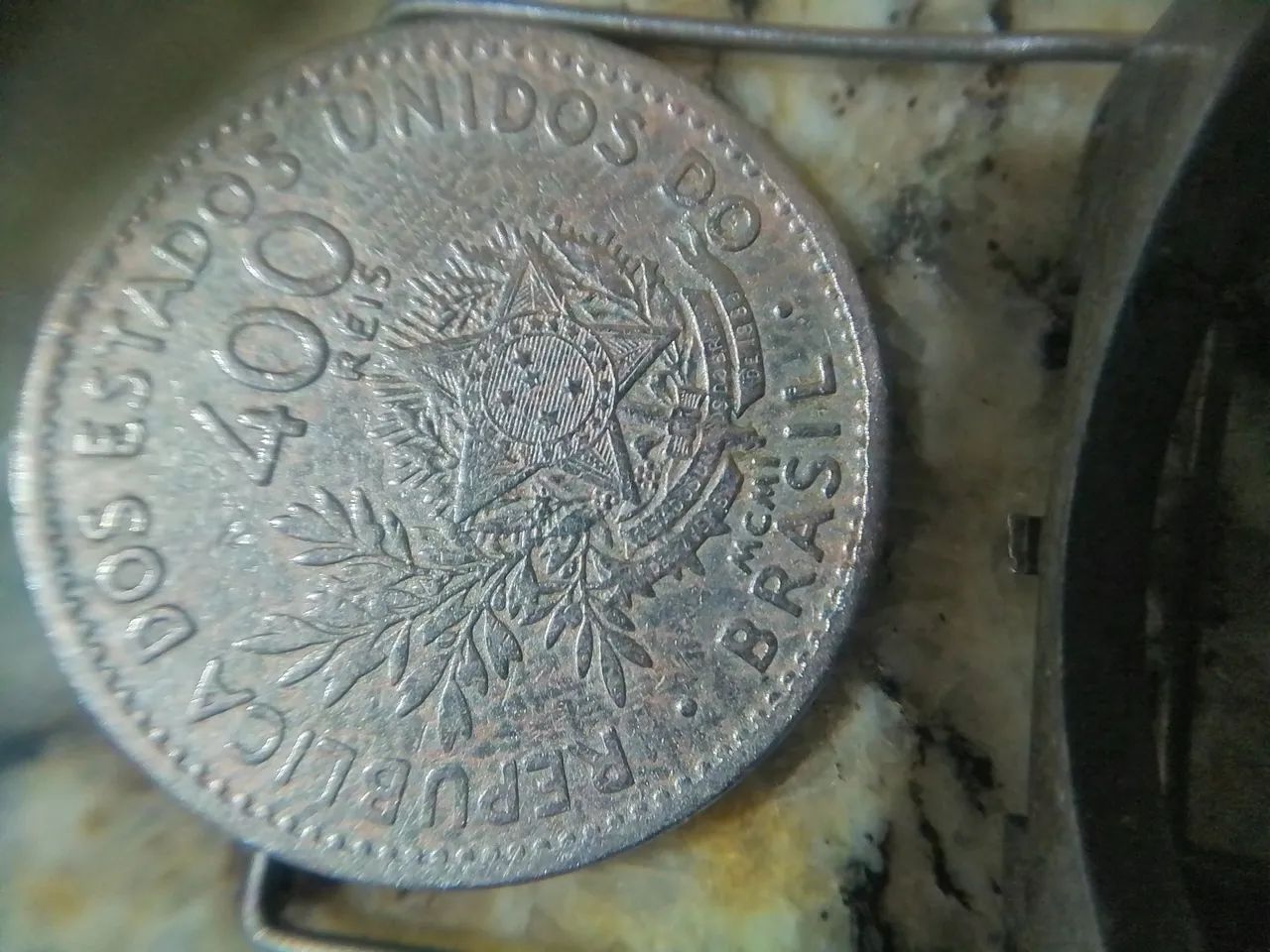 Moeda 400 Réis - República dos Estados Unidos do Brasil - Foto 2