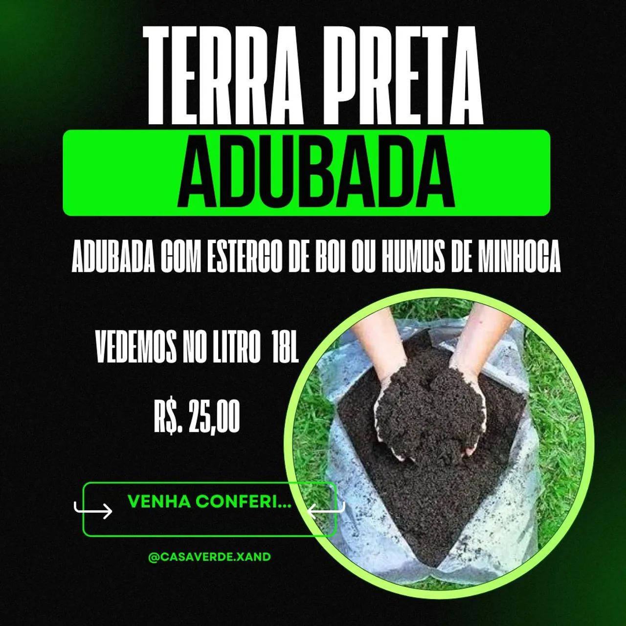Terra preta adubada