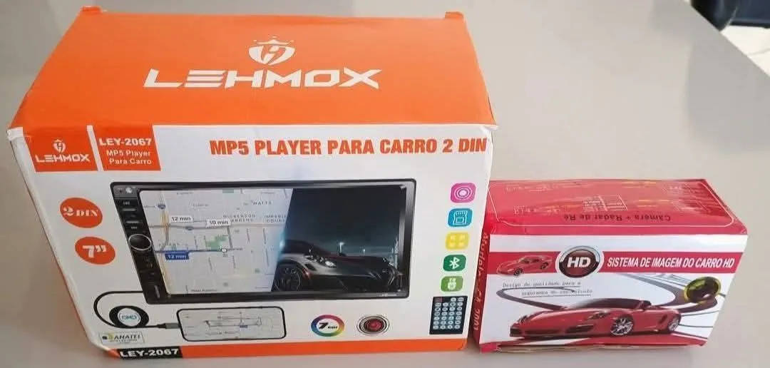 Central Multimídia MP5 Player 2 Din + Câmera de Ré HD
