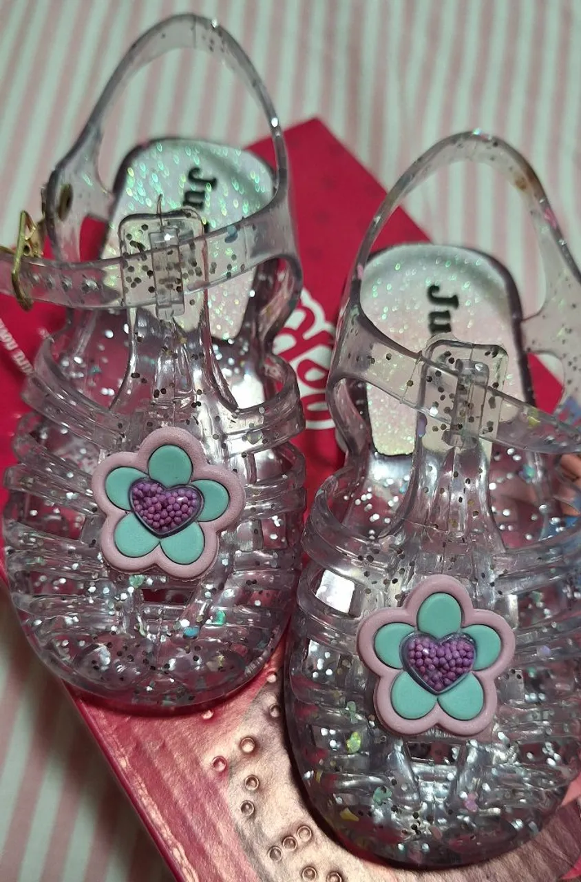 Sandálias Jelly Glitter Juicy Couture
