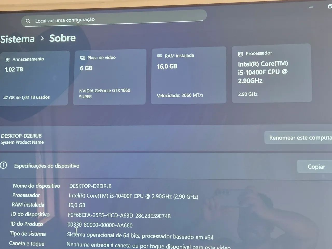 PC GAMER WITH I5 10400+16GB DDR4 GTX 1660 SUPER64319032395138123