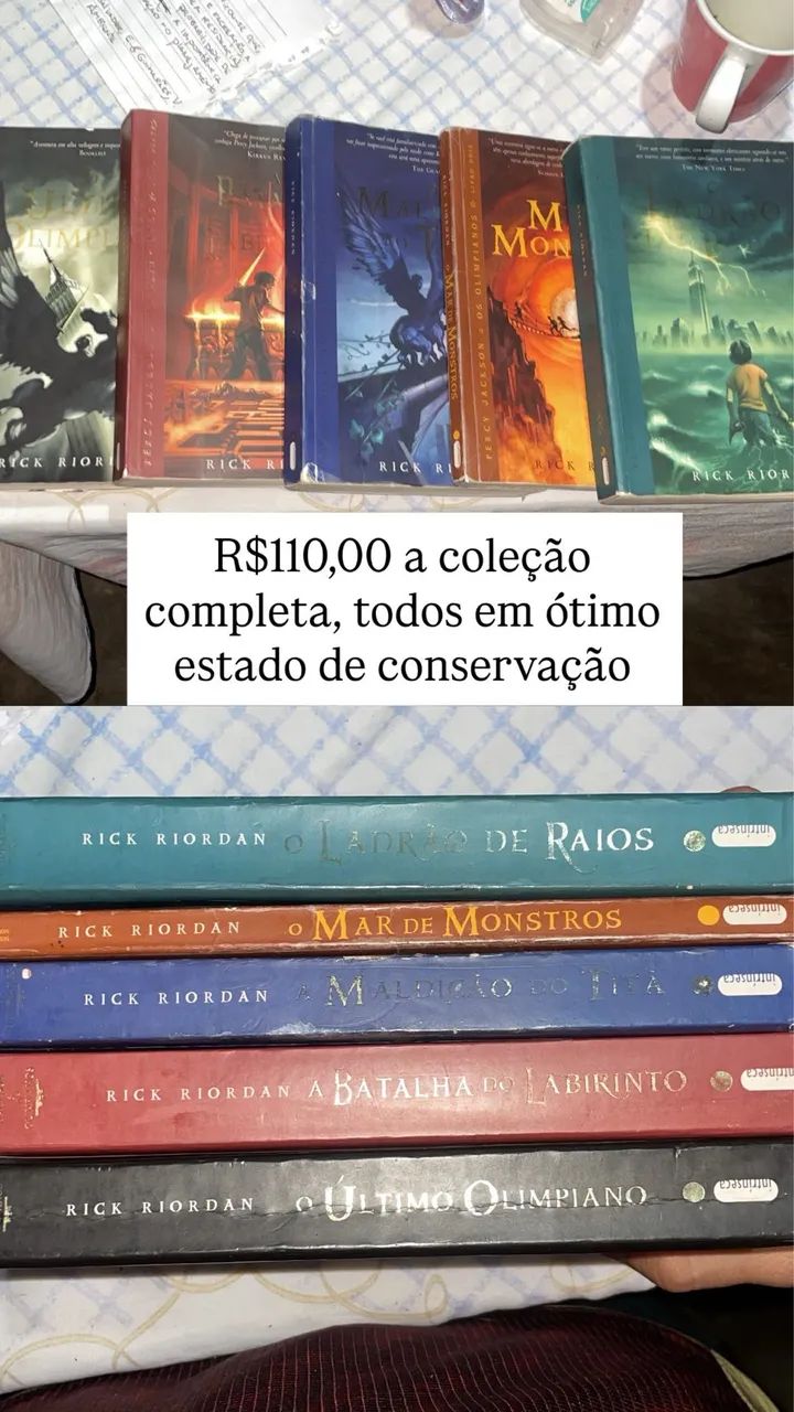 Coleção completa de Percy Jackson 