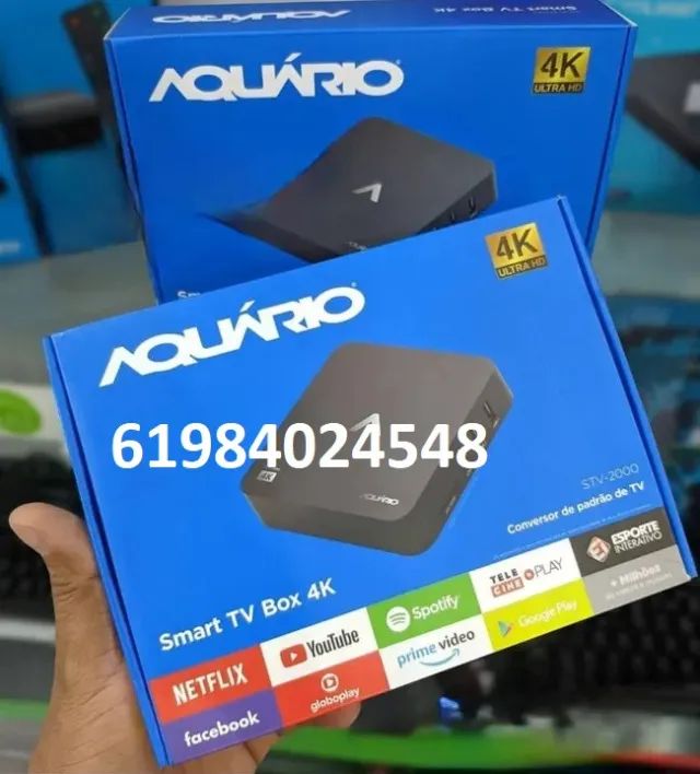 TV Box 4K Aquário STV-3000