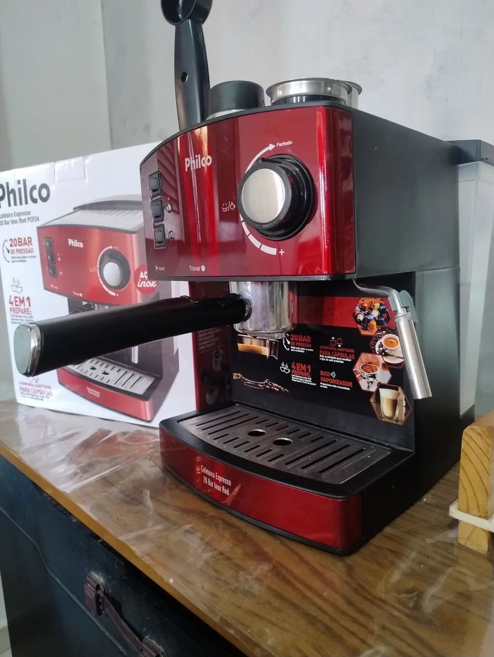 Cafeteira Elétrica Expresso Philco 20 Bar Compatível c/3 Corações e Nespresso + Acessórios - Foto 2