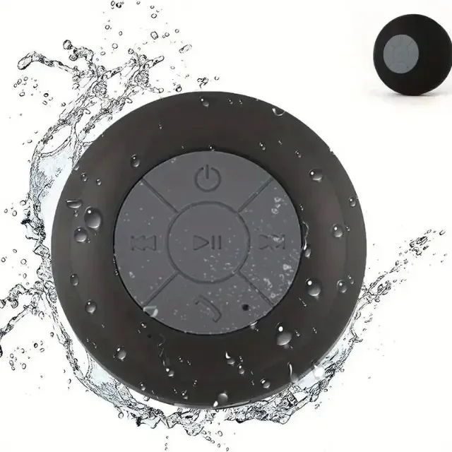 Caixinha de Som Bluetooth à prova à respingos D'Água com Ventosa