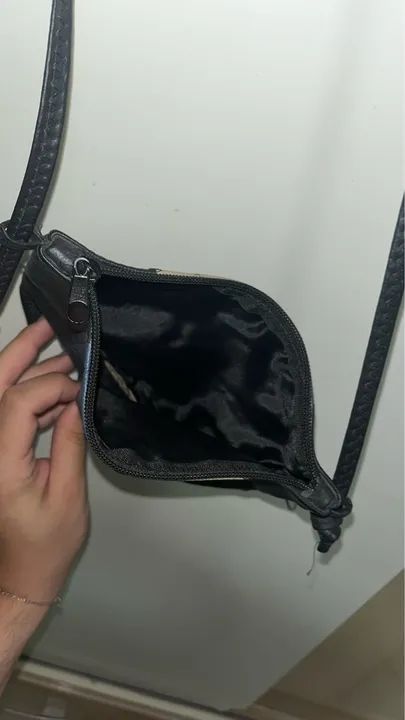 Bolsa em couro tons de azul - Foto 5