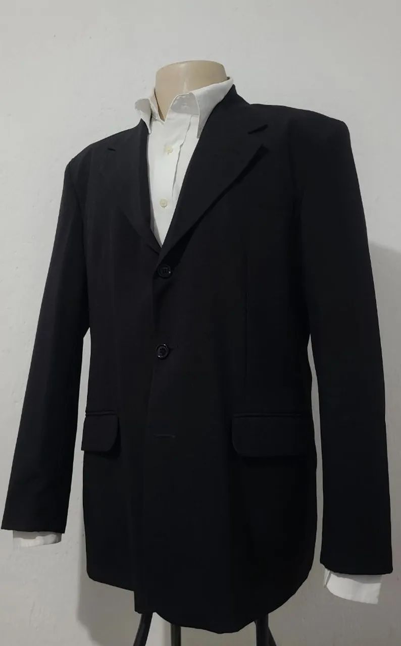 Blazer preto Nº 50, bonito, original, elegante, confortável, design moderno.  - Foto 5