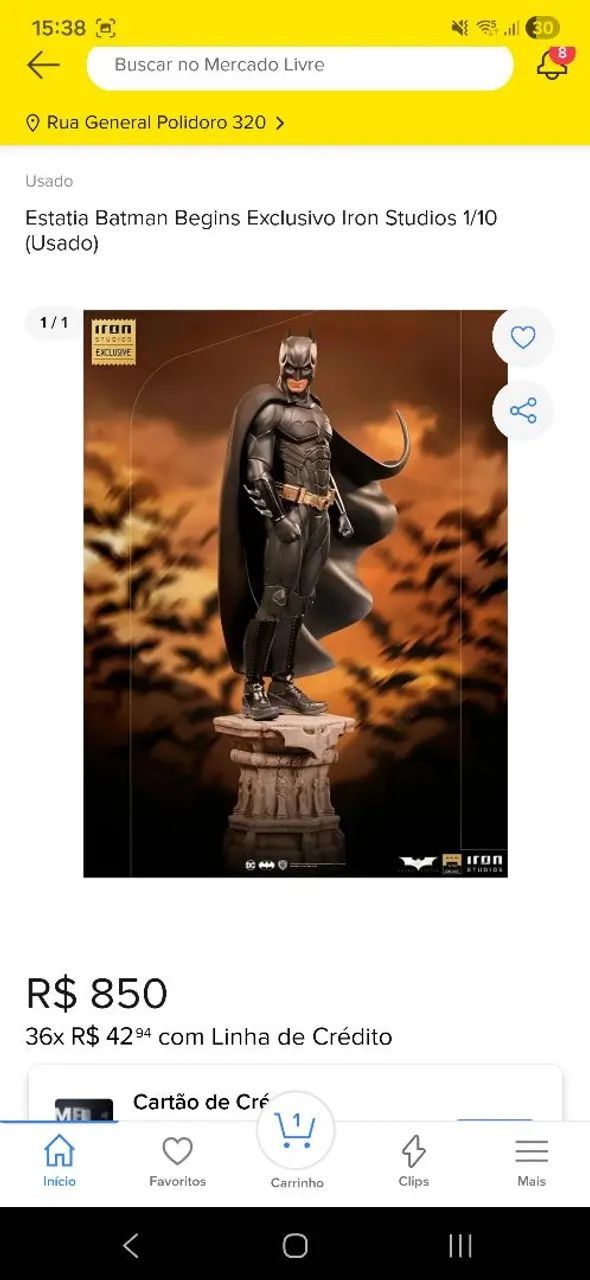 Batman Begins Exclusivo Iron Studios (CCXP) 1/10
