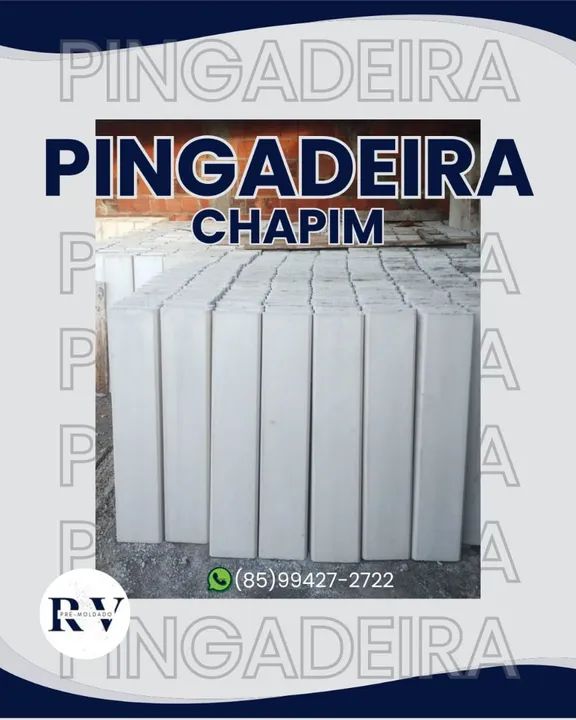 RV Pré-moldado - Pingadeira, chapim VALOR PARA RETIRADA. Fortaleza-ce.