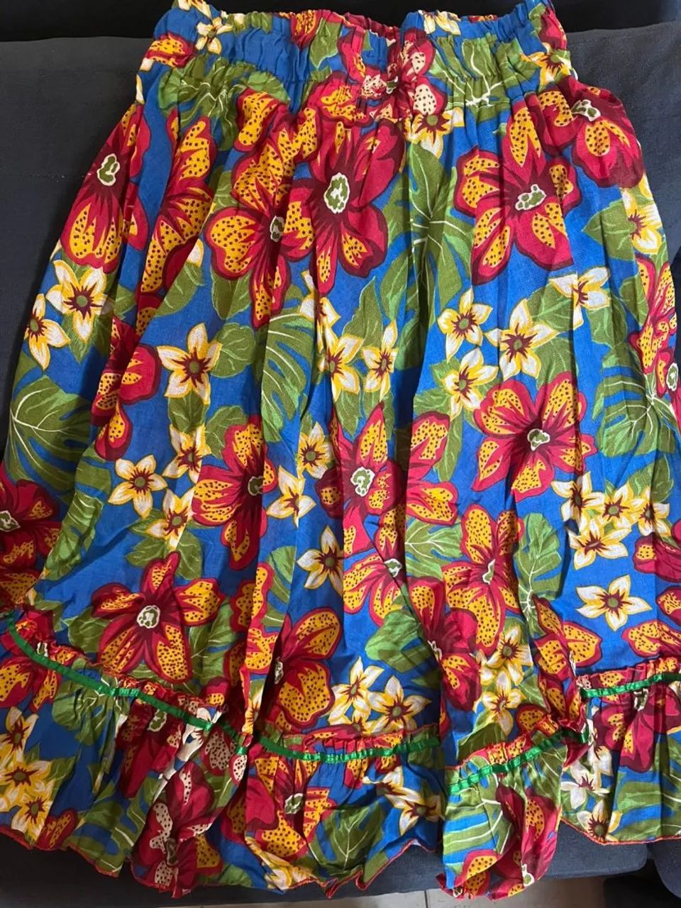 Saia Longa Floral Tropical - Foto 3