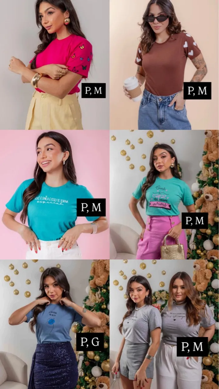 Camiseta Feminina - Diversas Cores e Estampas
